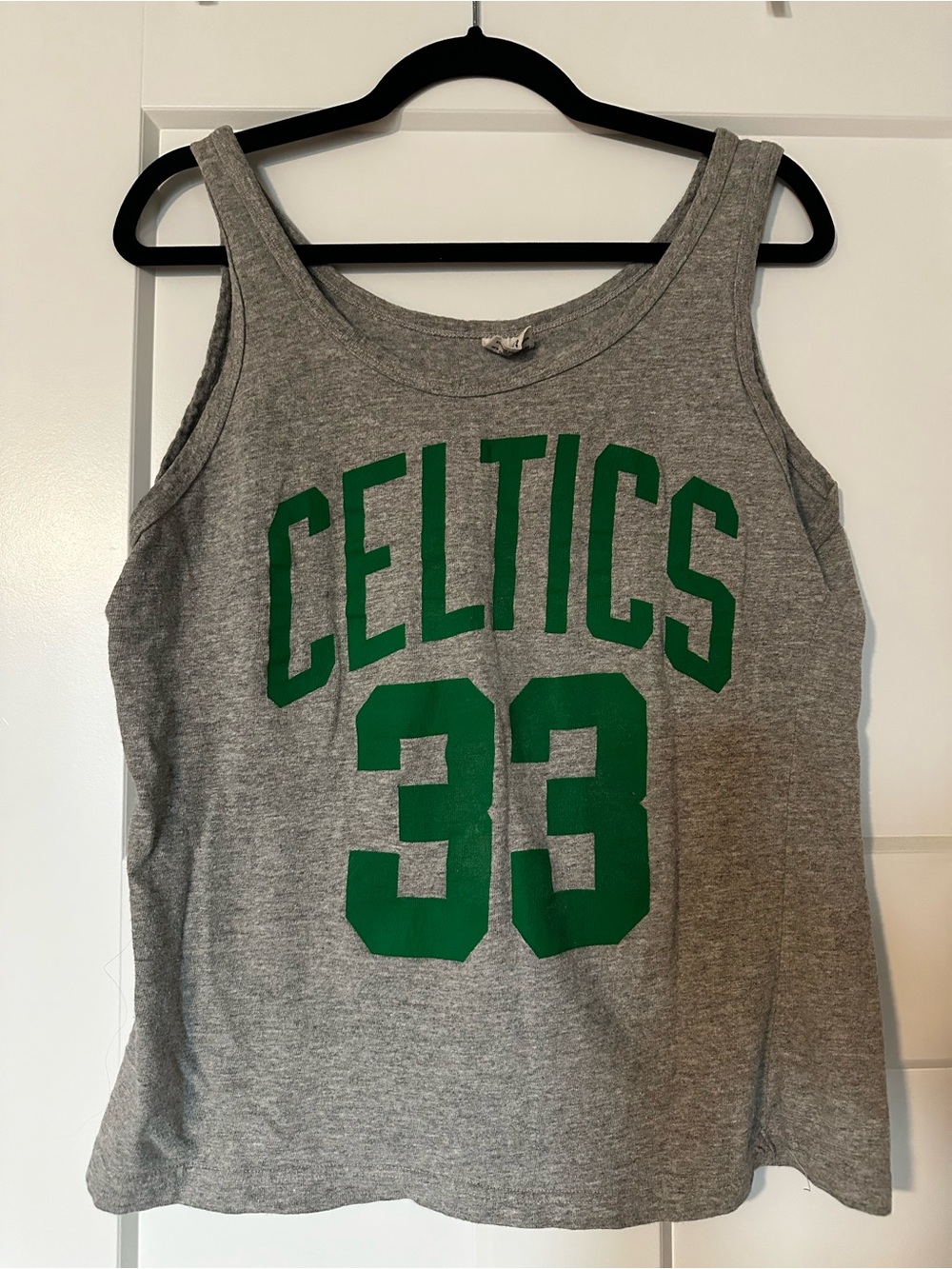 STARTER Vintage Larry Bird Gray Tank Too
